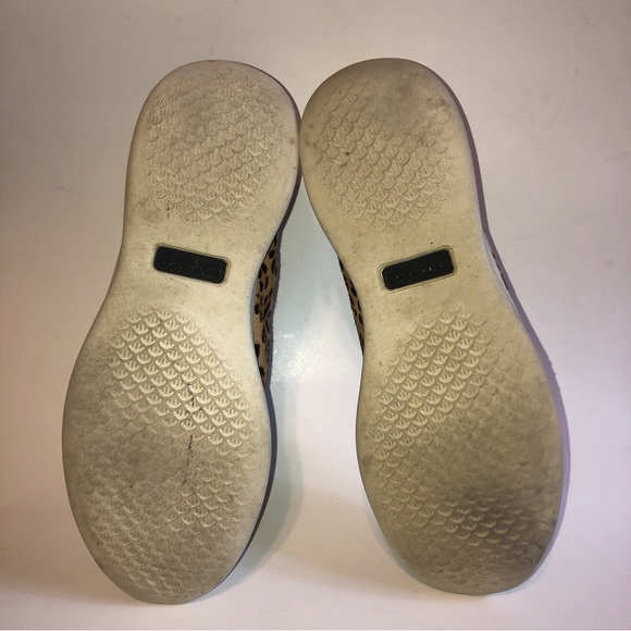 Sz 8 Skechers On the Go Capri Leopard Calfhair Ballet Flat Slip Ons - Picture 15 of 15